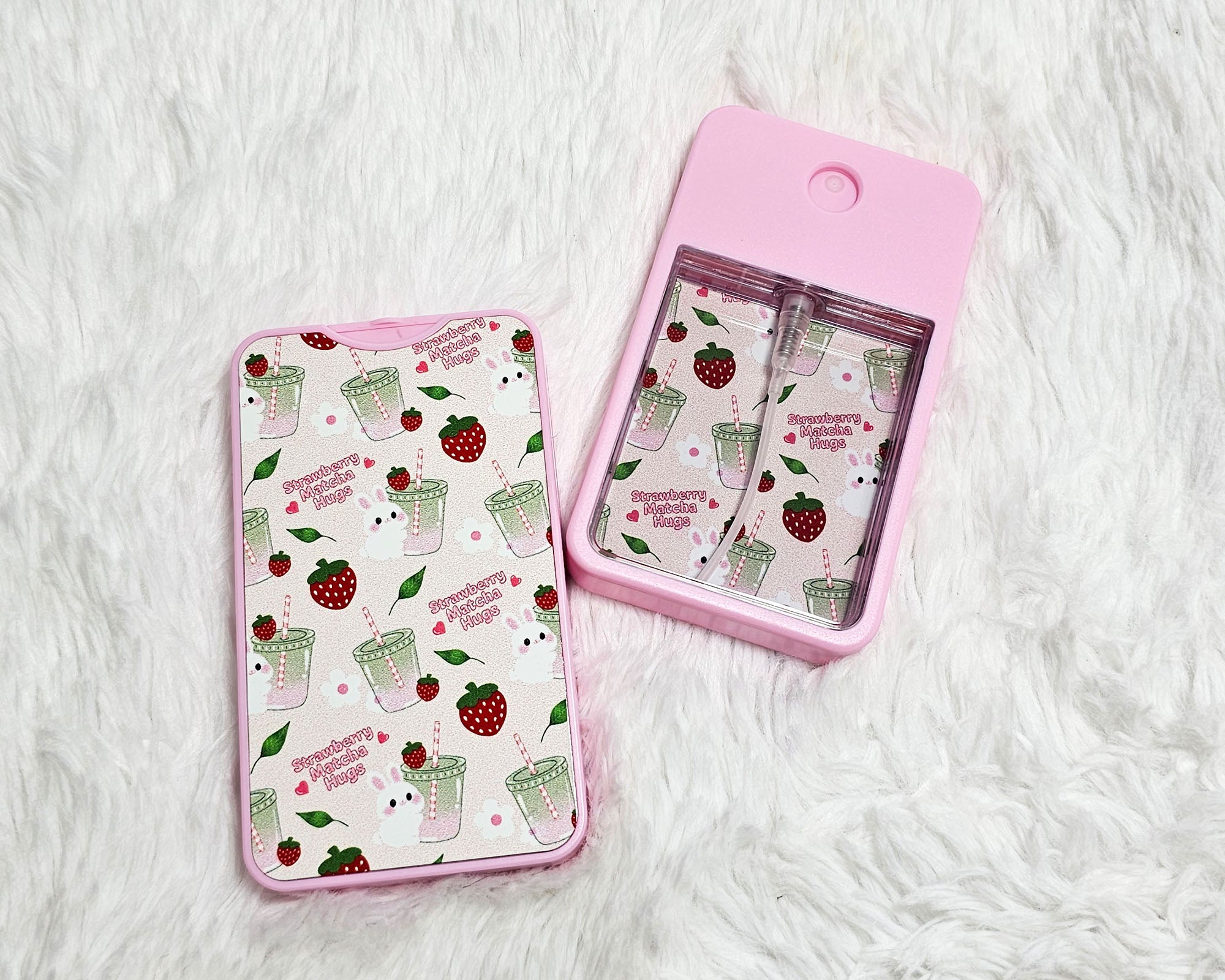 Spray Holder • Unfilled • Gift • Bunny with Strawberry Matcha