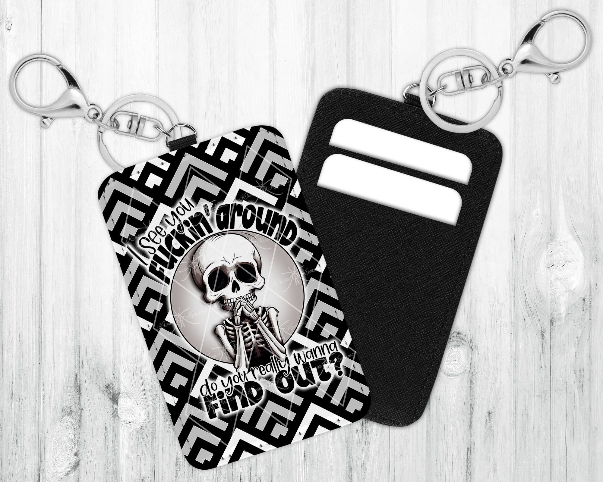 ID/Card Holder Keychain • F*ck Around Find Out
