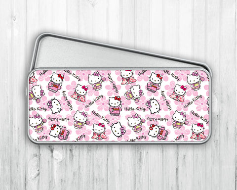 Pencil/Pen Tin Case • HK Cherry Blossoms
