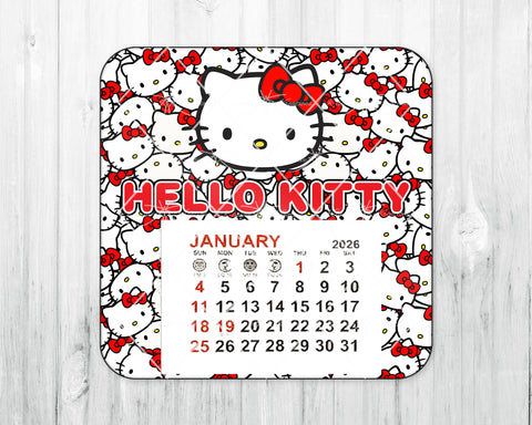 2026 Mini Magnetic Calendar • HK Faces