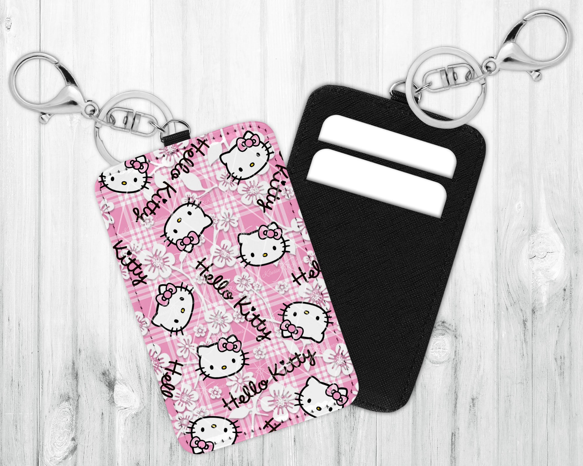 ID/Card Holder Keychain • Pink Palaka • HK Faces