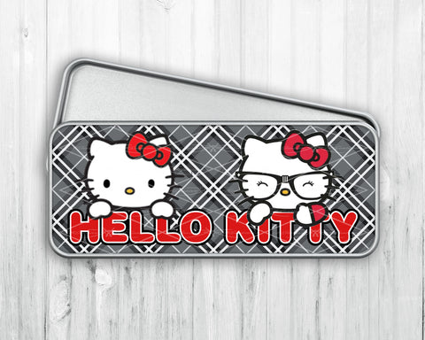 Pencil/Pen Tin Case • HK Plaid