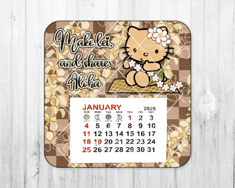2026 Mini Magnetic Calendar • Tan HK Making Lei