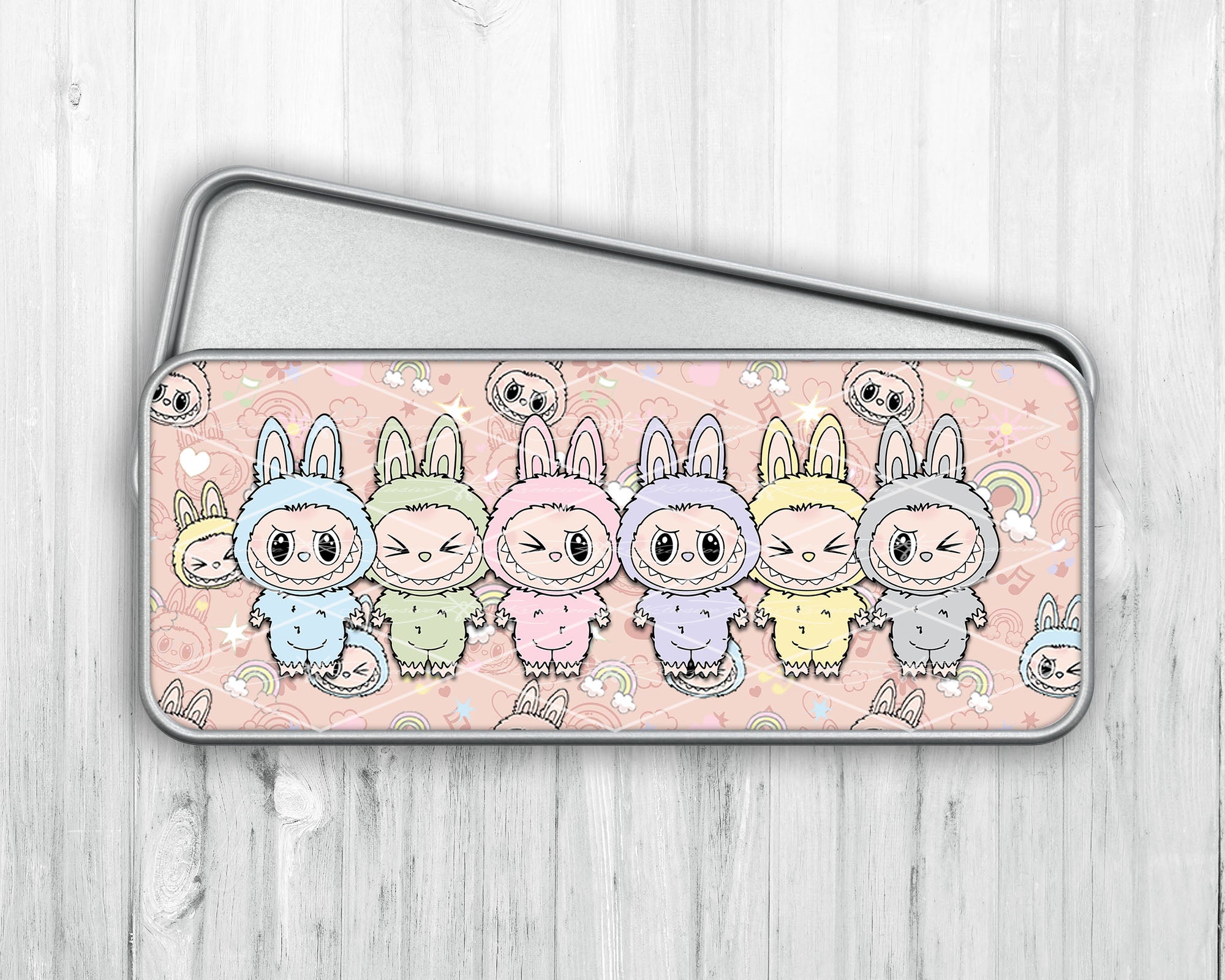 Pencil/Pen Tin Case • Labubu Friends