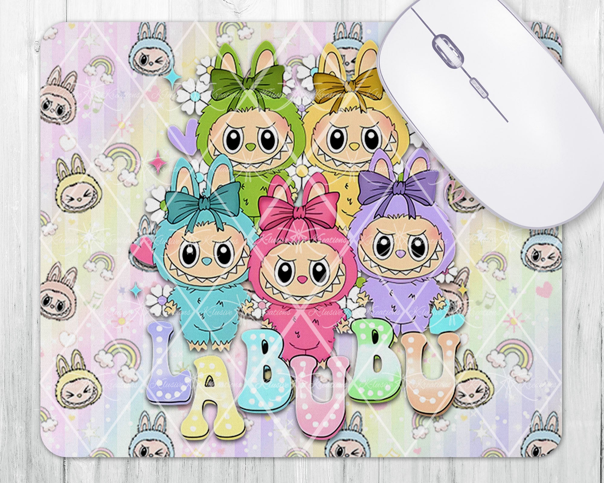 Mouse Pad • Labubu and Bows