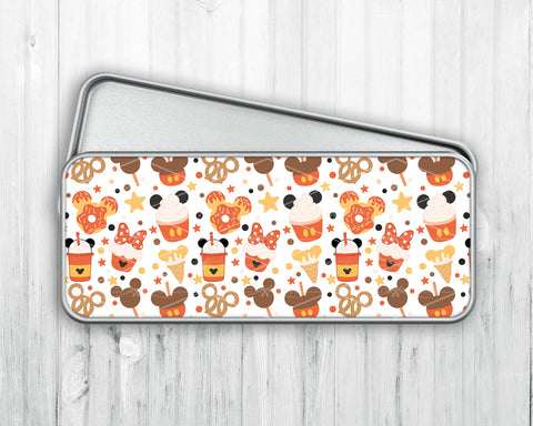 Pencil/Pen Tin Case • Boy Mouse Magical Park Snacks