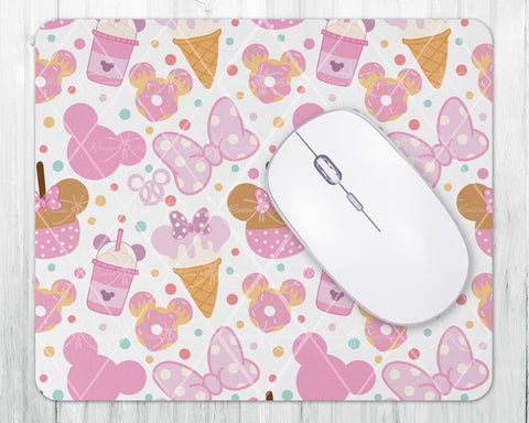 Mouse Pad • Magical Park Girl Mouse Snacks