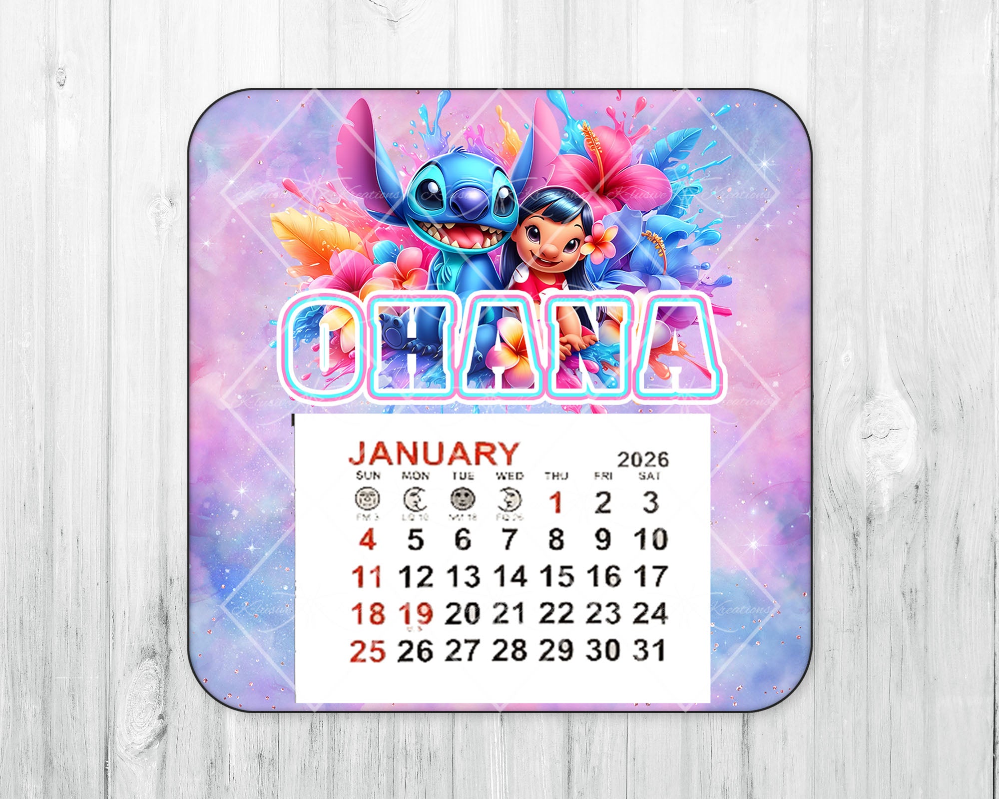 2026 Mini Magnetic Calendar • Ohana