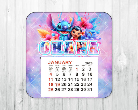 2026 Mini Magnetic Calendar • Ohana