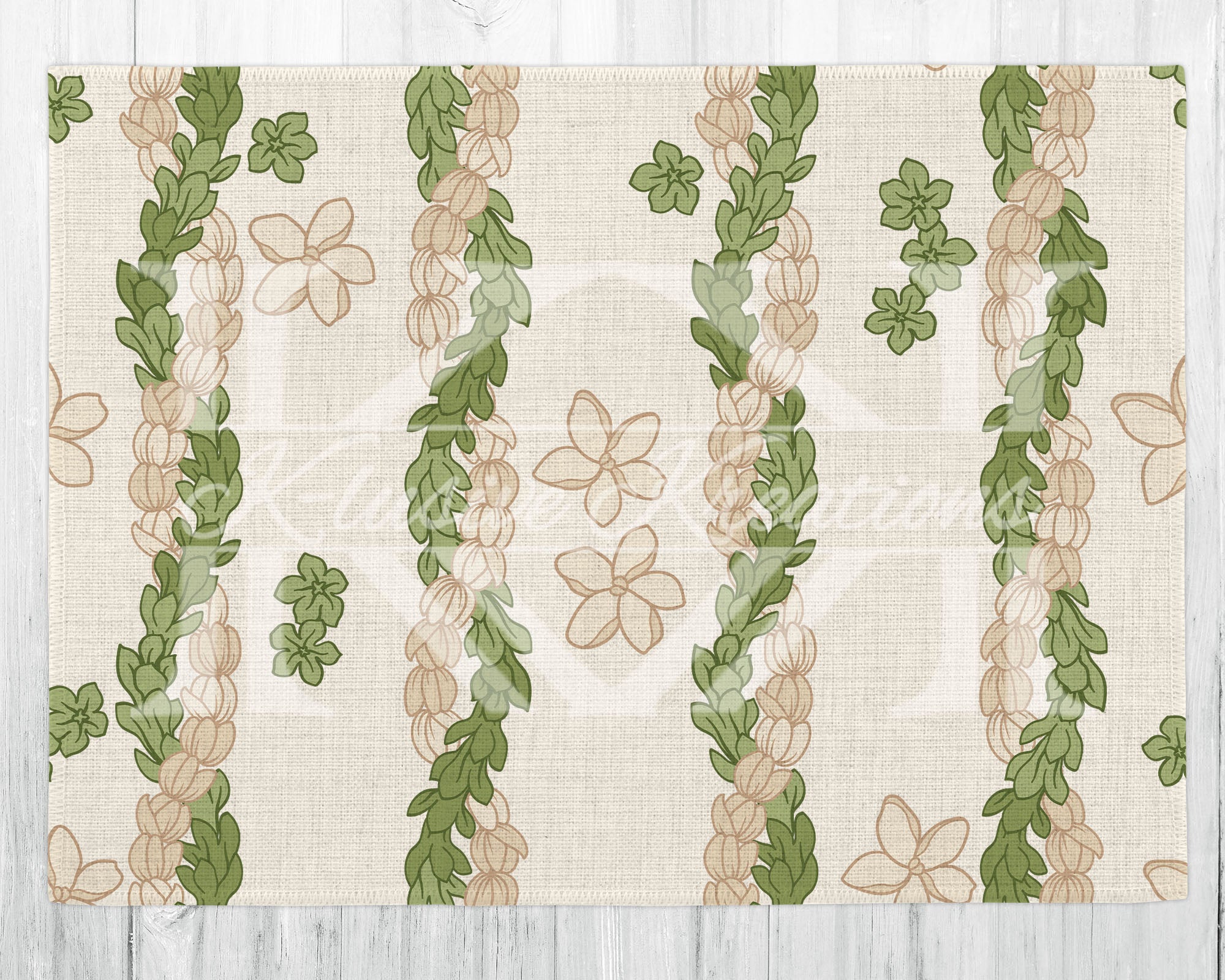 Linen Placemat • Accent Mat • Pakalana Pikake