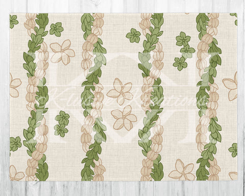 Linen Placemat • Accent Mat • Pakalana Pikake
