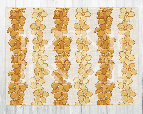 Linen Placemat • Accent Mat • Puakenikeni