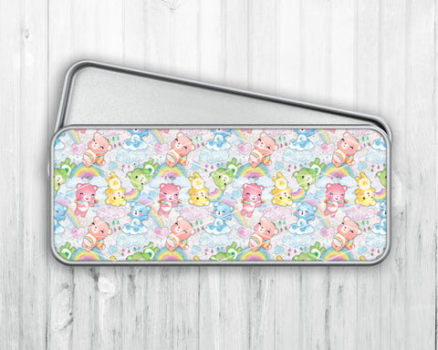 Pencil/Pen Tin Case • Rainbow Bears