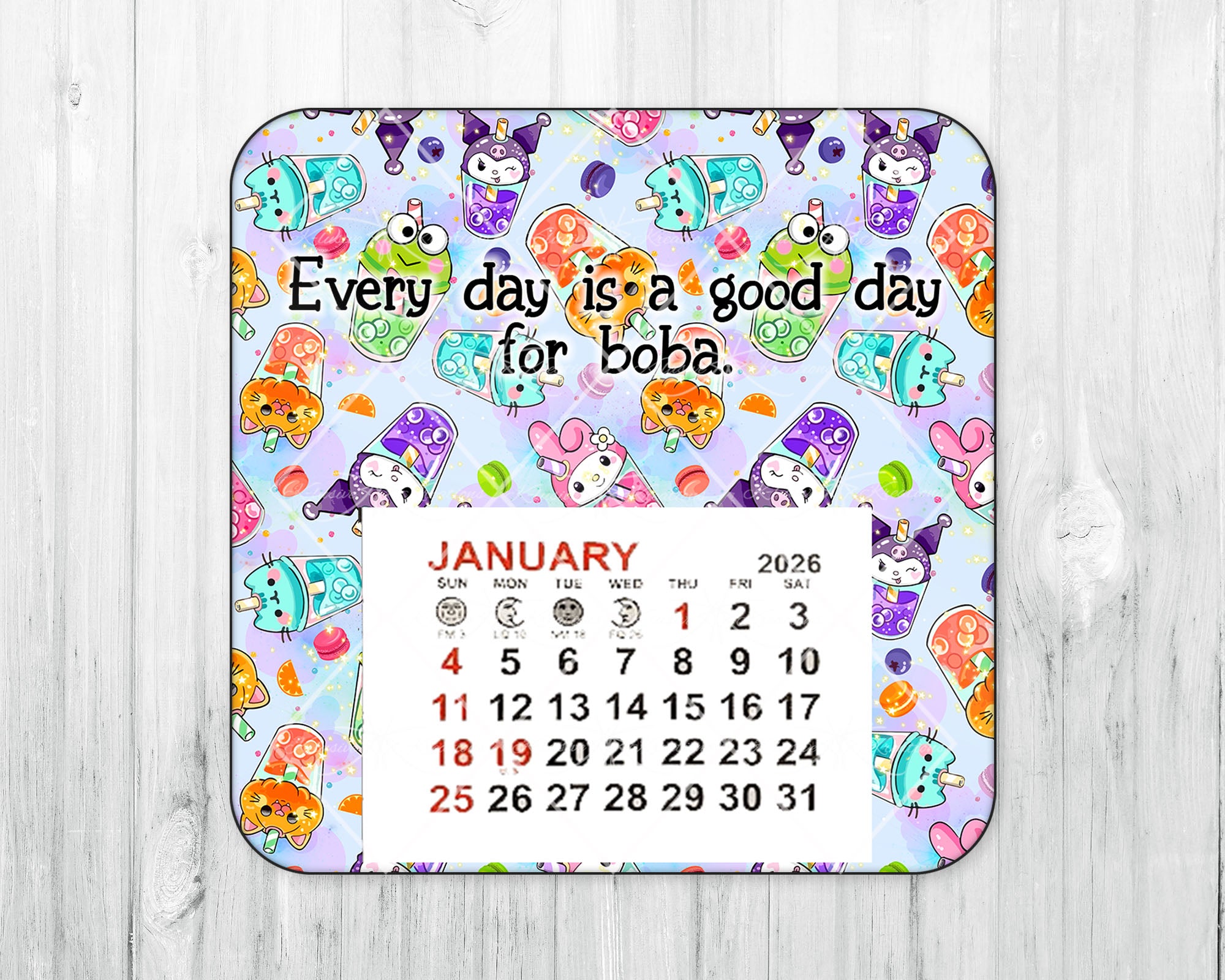 2026 Mini Magnetic Calendar • Good Day For Boba