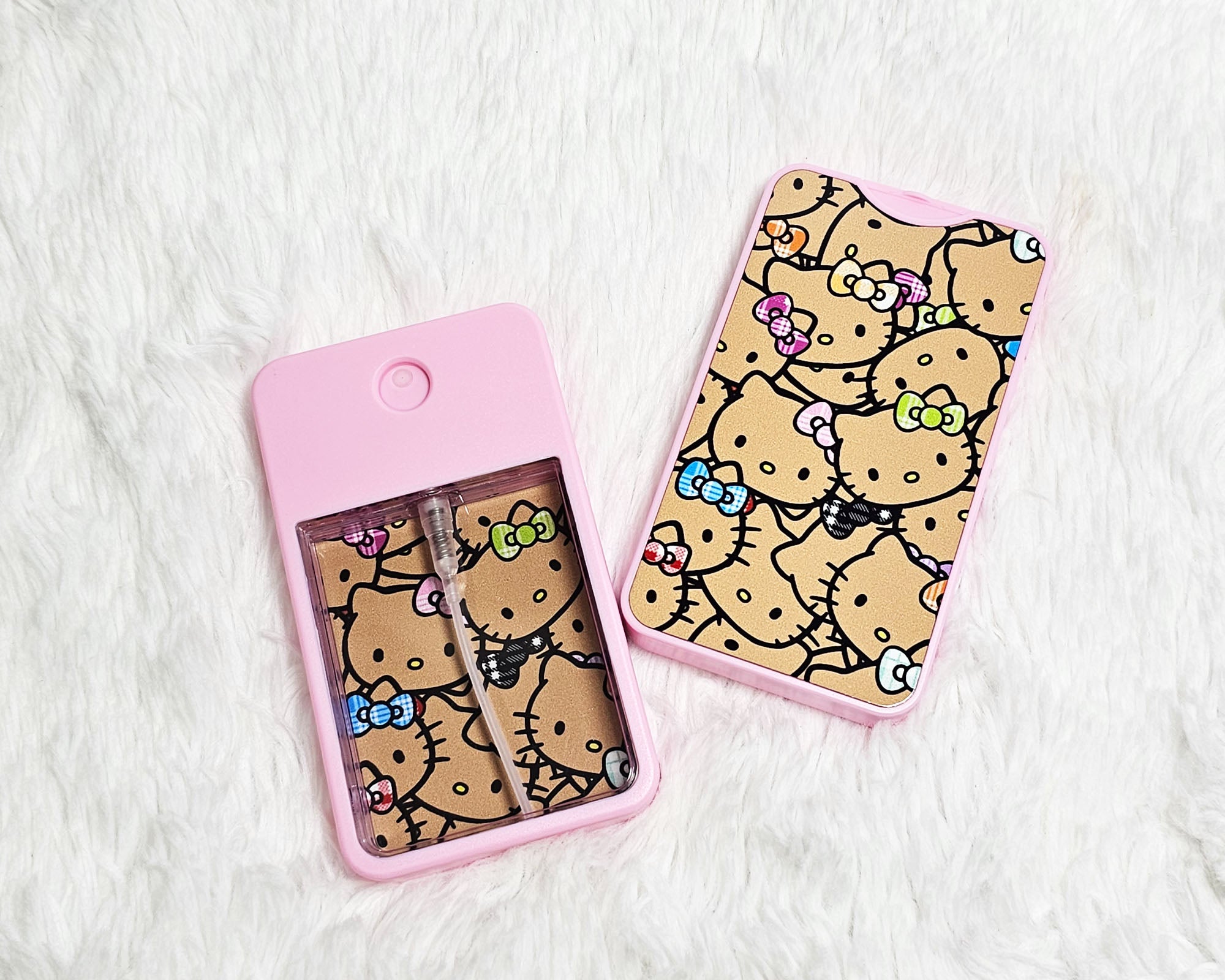 Spray Holder • Unfilled • Gift • Tan HK Faces with Palaka Bows