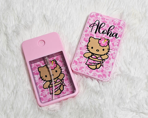 Spray Holder • Unfilled • Gift • Pink Palaka • Tan HK Hibiscus