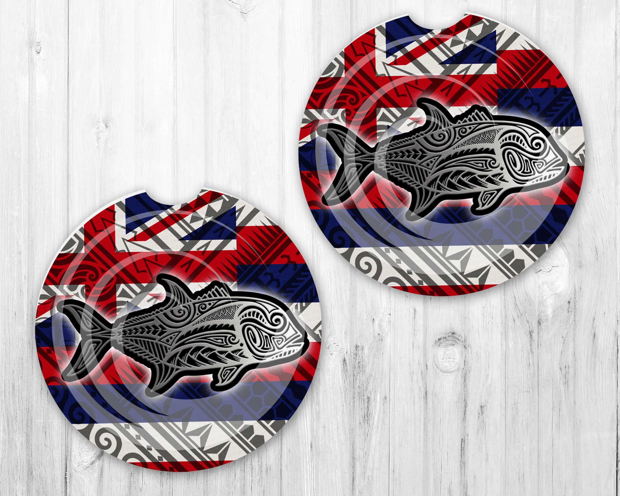 Neoprene Car Coasters • Set of 2 • Ulua