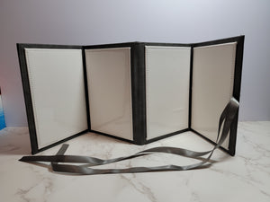 Foldable Leather Photo Panel Frame • Keepsake