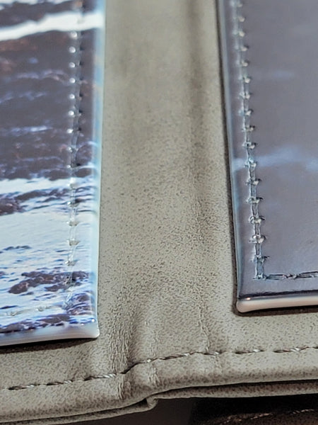 Foldable Leather Photo Panel Frame • Keepsake