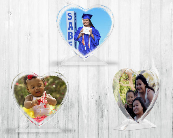 Glass Crystal Heart • Photo Personalization
