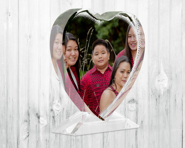 Glass Crystal Heart • Photo Personalization