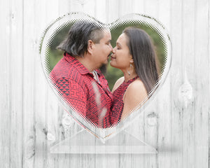 Glass Crystal Heart • Photo Personalization