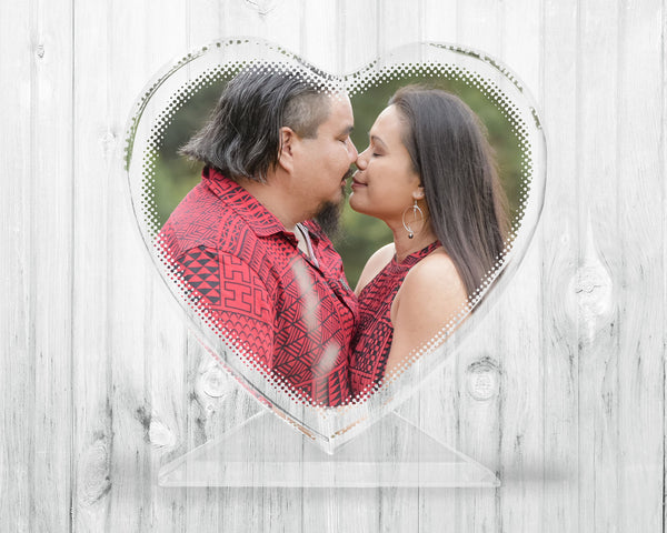 Glass Crystal Heart • Photo Personalization